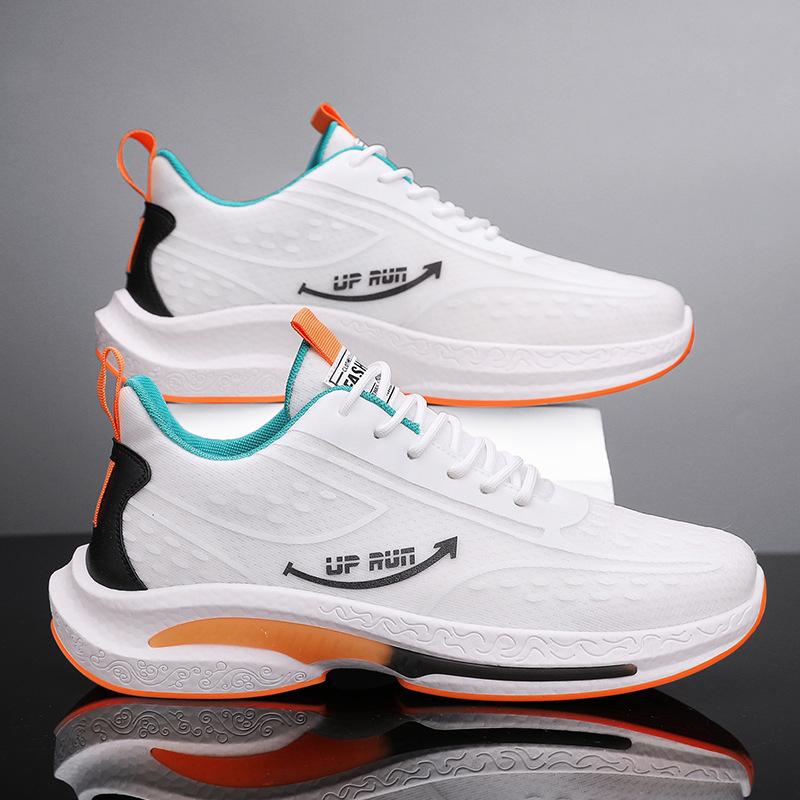 

Мужская обувь летняя дышащая дезодорирующая сетчатая обувь для подростков для бега спортивная для отдыха увеличение внутренней высоты обувь папа Сяобай модная 39