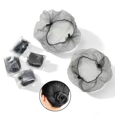 10/20/30/50pcs Invisible Nylon Hair Nets Durable Disposable Ballet Bun Cover Snoods, 5mm Elastic Edge Mesh for Dance & Performan