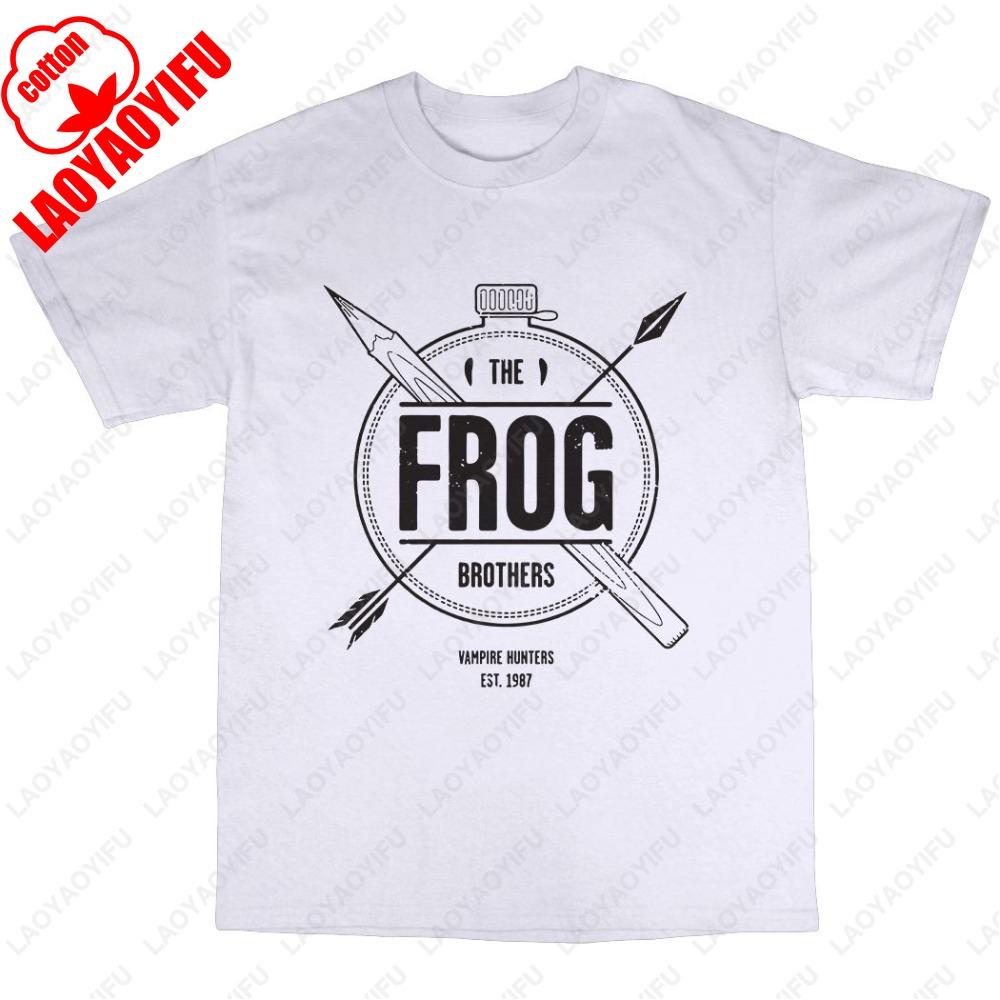 The Frog Brothers TShirt Cotton Boys Lost The Tribe The Thirst Vampires Summer Fashion Classic High Quality Cotton Letters Tee