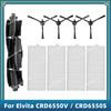 Compatible For Elvita CRD6550V / CRD6550S Replacement Parts Accessories Main Side Brush Filter