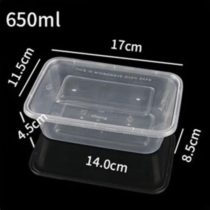 Yinmei Disposable Rectangular Meal Prep Containers