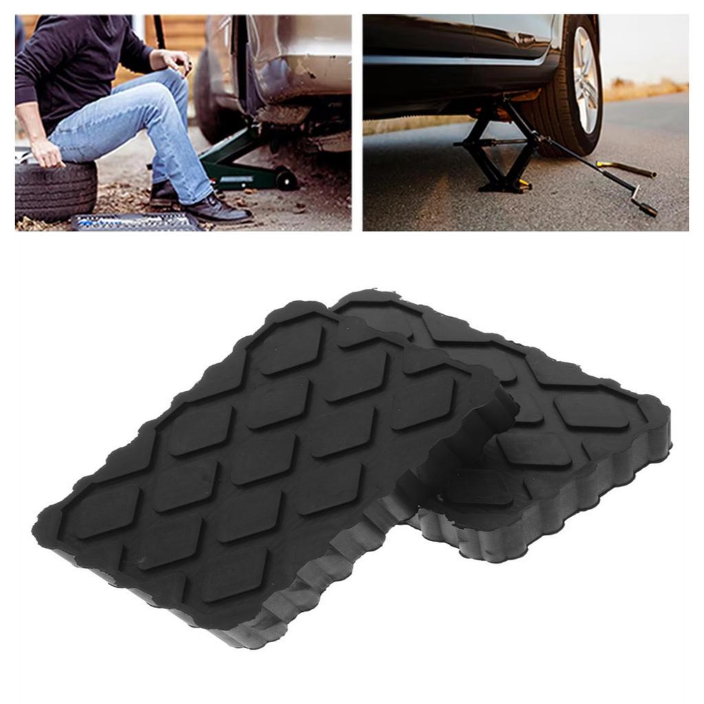 1/2Pcs Car Jack Rubber Pad Lift Blocks Floor Cars Parts Jacks Automotive Camper Stabilizer Pads for