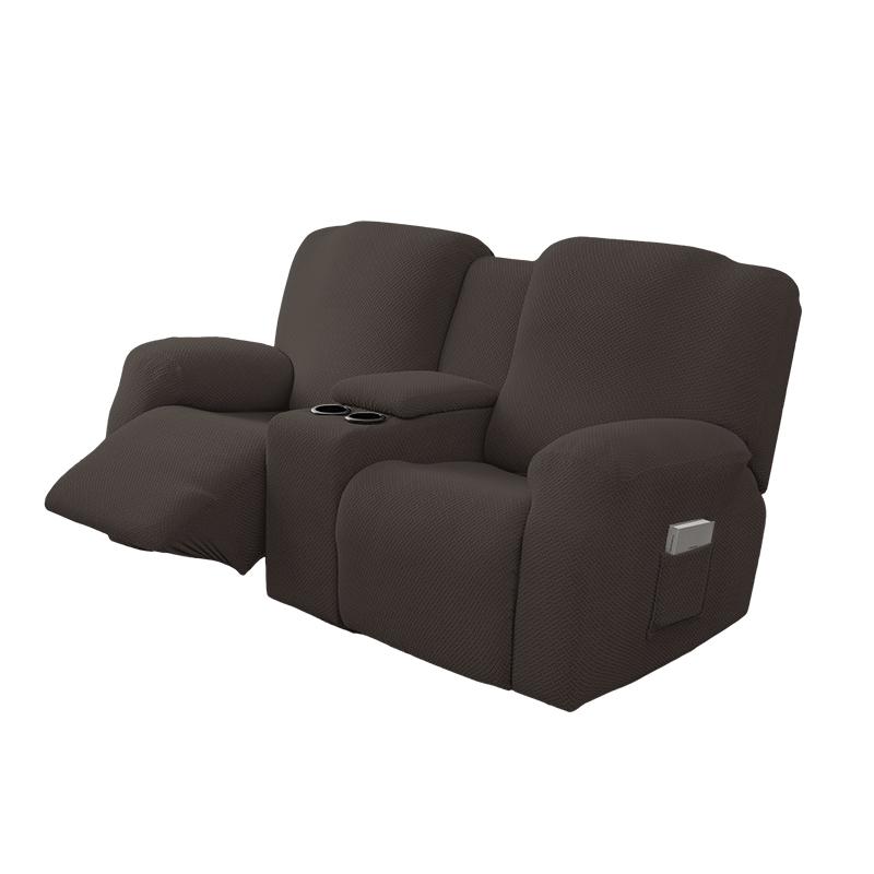 8pcs/set Waterproof  2Seater Recliner Sofa Covers  All-inclusive Loveseat Center Console Sofa Covers