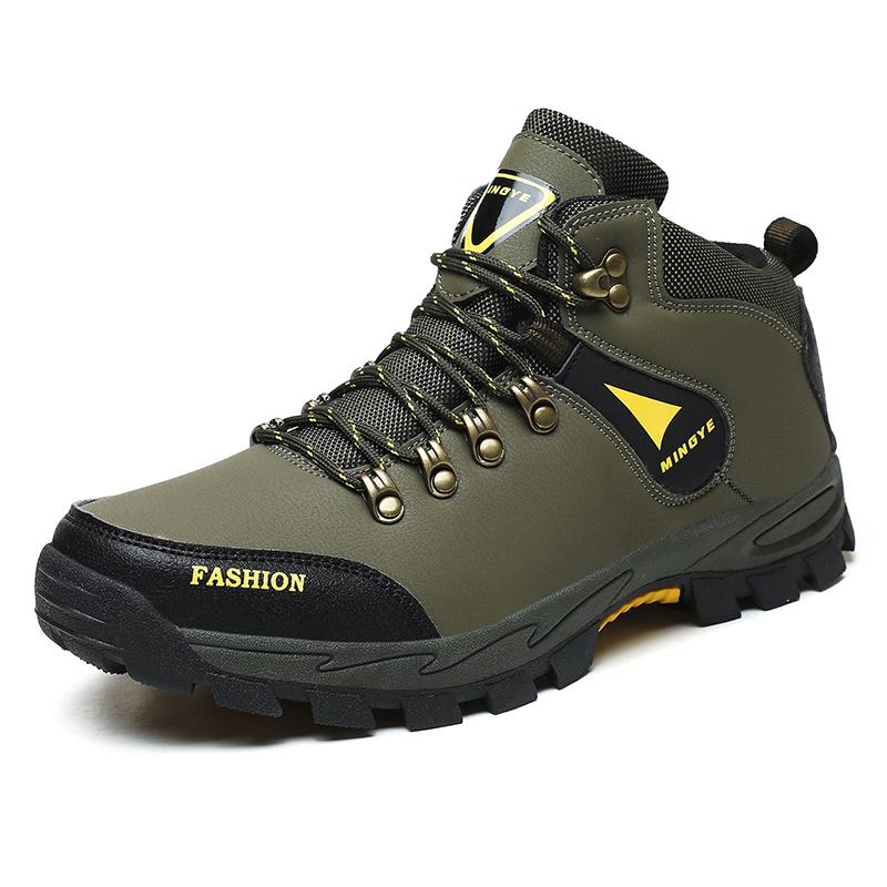 Men's classic comfortable hiking shoes lace-up sports shoes wear resistant outdoor running travel mountaineering men's shoes