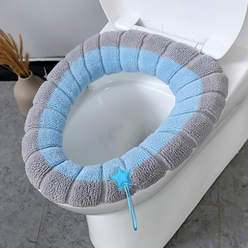Household Toilet Auxiliary Seat Cushion, Warmth for All Seasons, Autumn Toilet Seat Cover, Thick Seat Cushion for Winter