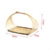 Bambusowy kosz do serwowania żywności, chleb, wielofunkcyjna miska na owoce na śniadanie, tkana ręcznie