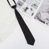 Solid Color Children's Snap Tie Basic Black Short Student Casual All-match Tie Male and Female Student Accessories