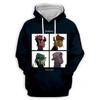 Bluza z kapturem zespołu Gorillaz z nadrukiem 3D dla dzieci, casualowa, oversize, Y2k, Harajuku, top z kapturem, bluza z kapturem dla chłopców