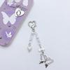 Fashion Star Bowknot Butterfly Hanging Pendant Sweet Phone Strap Bag Decoration Portable Hanging Lanyard for Girls Women