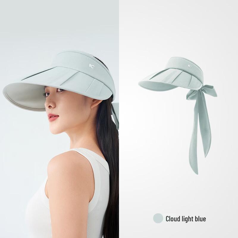 VVC Cloud Fan Ribbon Pleated Sun Visor One Size