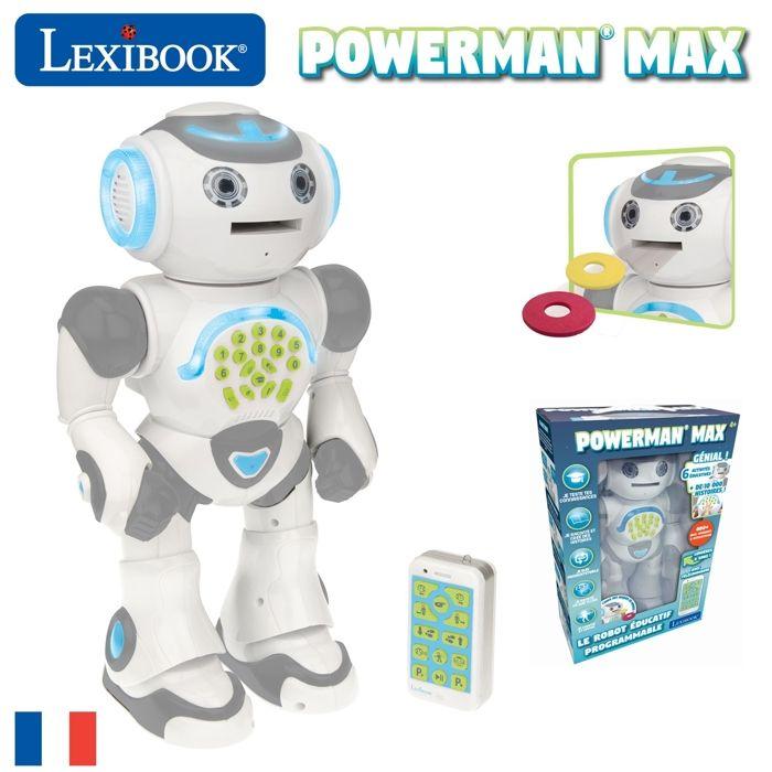 POWERMAN® MAX Mon Robot Ludo-Éducatif Avec Fabrique À Histoires Et Télécommande (Français)
