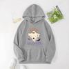 Anime Cartoon Print Loose Casual Pullover Hoodie for Autumn - Plus Velvet