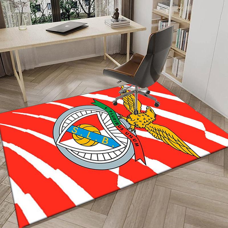 Ben Football Crest Printed Area Rug for Office, Chair Rug, Decorative Carpet Floor Mat, Large Size Fan gifts Christmas gifts