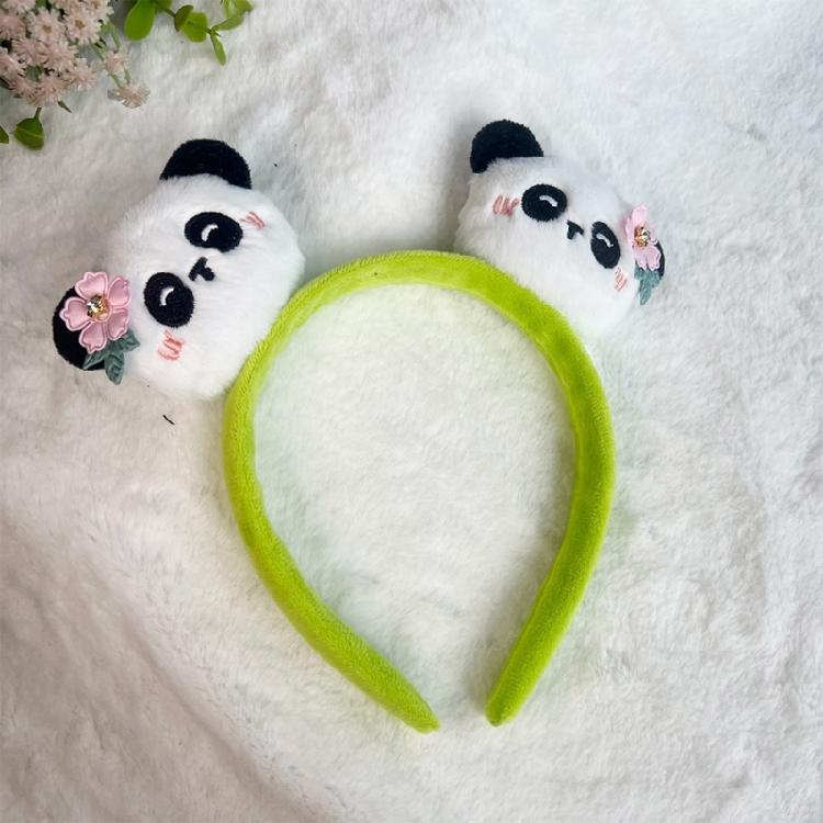 Contemporary Panda Hair Accessory Plush Fabric Hair Decoration Fashion Headbands Hairpiece For Adults Comfortable Wear