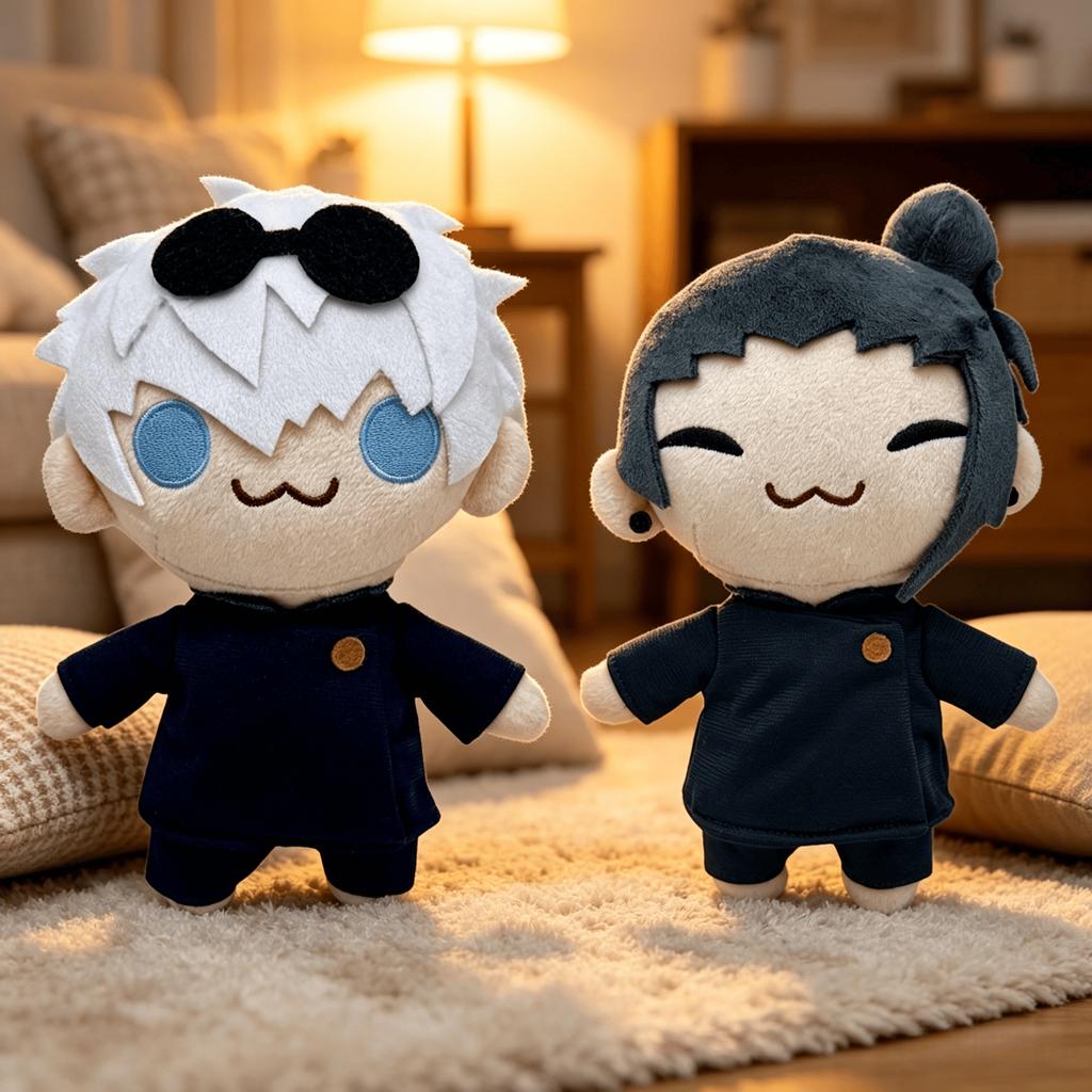 Anime JJK Plush Toys Gojos Plush Doll Figures Geto Suguru Pillow Doll Anime Character Keychain Soft Collection Christmas Gifts