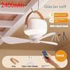 Portable Ceiling Fans LED Electric Fan Night Lamp Home Outdoor Camping Tent Hanging Fan Light with Remote 2in1 Tripod Stand