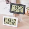 Nordic Style Colorful Clock: Simple Electronic Display with Temperature and Humidity Monitoring, Thin and Convenient Design.