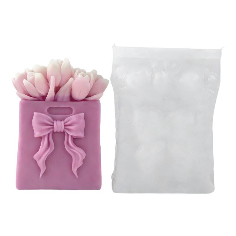 Detailed Rose Designs Silicone Candle Mould For Creating Beautiful Decorative Candle Home