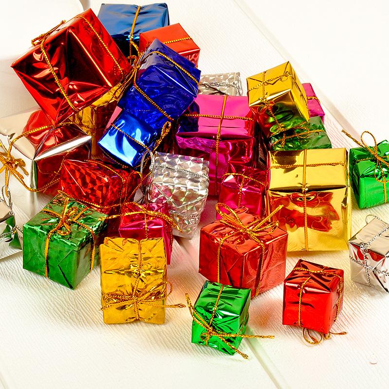 12 Buc Mini Cutii Cadou din Spumă de Crăciun Ornament Cutie Mică de Crăciun Pandantive Agățate pentru Pomul de Crăciun Decorațiune de Crăciun pentru Petrecerea de Anul Nou