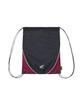 Phyps Motorcycle Nylon Color Block Drawstring Bag Black