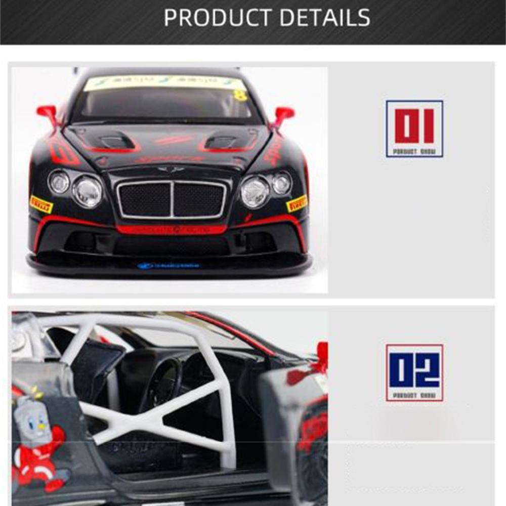 Модель игрушечного автомобиля Bentley Continental в масштабе 1/32 — фото 7