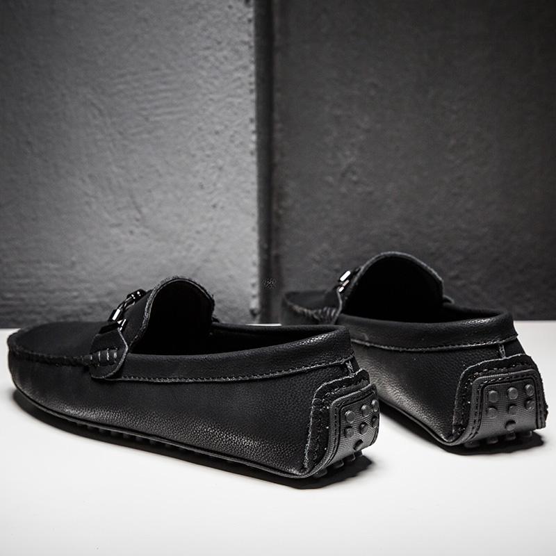 New Men's Genuine Leather Loafers Men Casual Summer Shoes Big Size 38-49 Brand Male Flat Slip on Shoes Driving Moccasins For Men