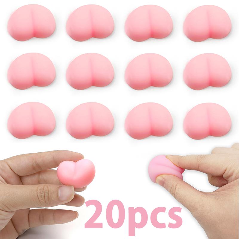 Fun Butt Mochi Squishy Squeeze Heart Taba Squishy Stress Relief Toys Sensory Fidget Toy Peach Bum Squish Booty Anti-stress Ball