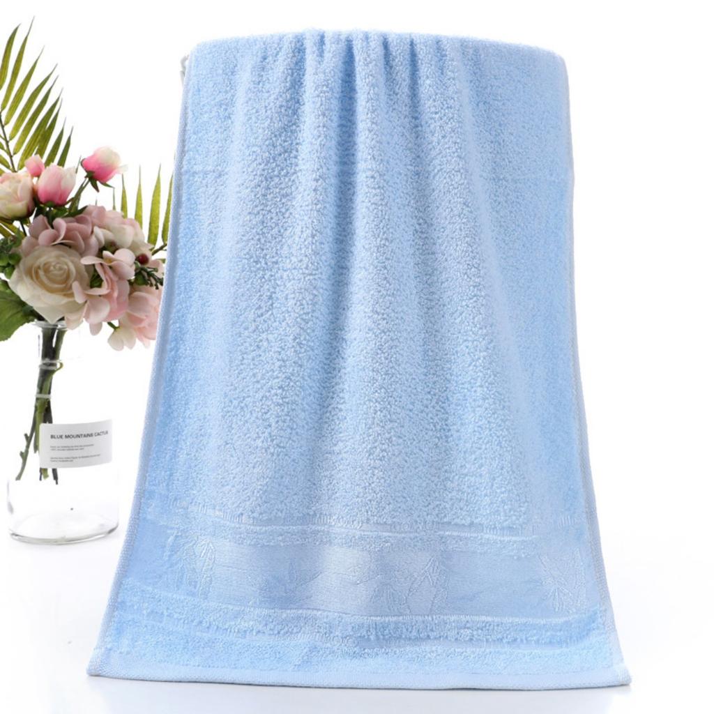 1 Pcs Bamboo Fiber Towel Set with Embroidered Bamboo Pattern, Quick-Dry and Super Soft, Ideal for Home Bathroom Use, Contemporary Style, Space Theme