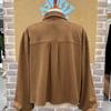Suede Shirt Style Jacket LC61F3JK505X