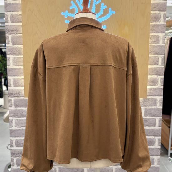Suede Shirt Style Jacket LC61F3JK505X