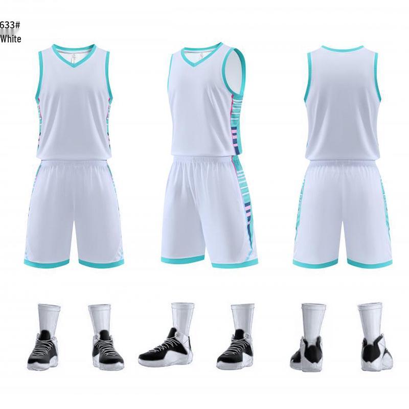 Custom Basketball Uniform Set: Quick-Dry, Breathable, Unisex, Short Sleeve