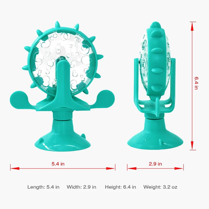 Dog Cat Feeding Interactive Wheel Toys Pet Leaking Food Training Ball Slow Dog Feeder Funny Dog Wheel Pet Products