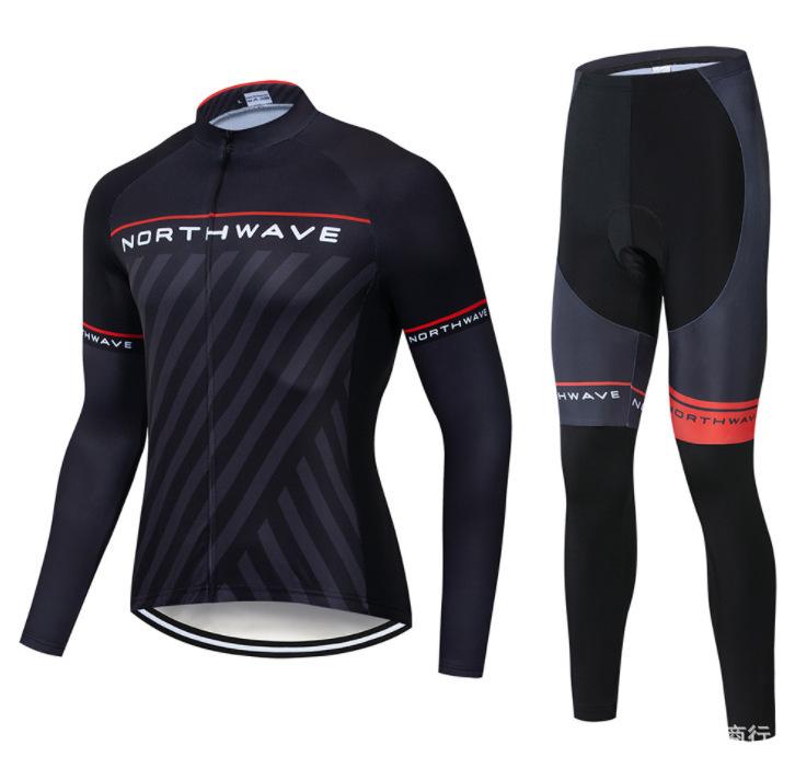 Cycling Suit Long Sleeve Suit Men's and Women's Quick-Drying Highway Mountain Bike Suit Outdoor Cycling Equipment