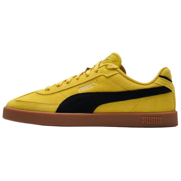 PUMA Club II Era Low top Skateboard Shoes Unisex Yellow Black 35.5
