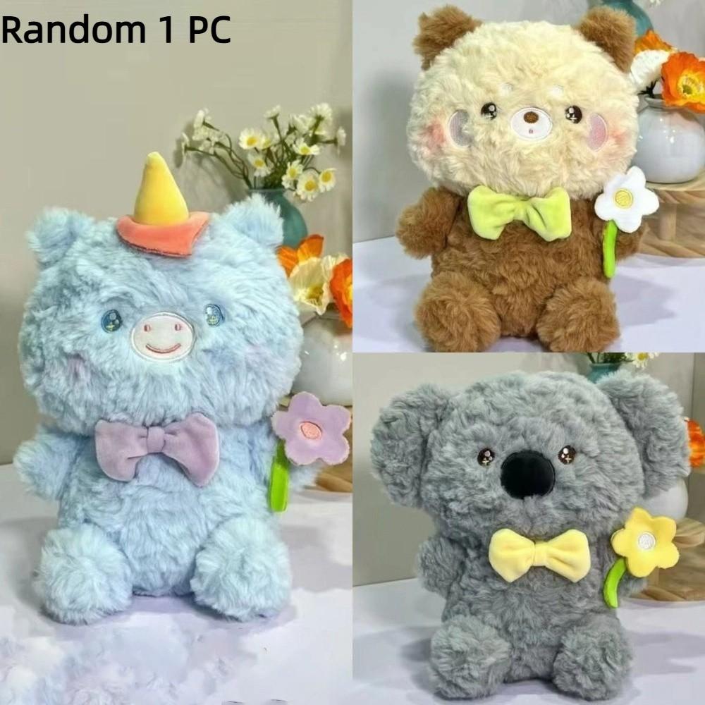 

Furry Plush Animal Plush Toy Elephant Stuffed Animal Pillow Appease Sleeping Mate Birthyday Gifts Random Flower Animal