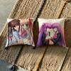 Little Busters Cushion Cover Cushion Cover Pillowcase, Anti-Mite Invisible Zipper, Linen Sofa Cushion
