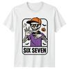Six Seven Skeleton Halloween Graphic Unisexs TShirt Unisexs Tee Unisex Top