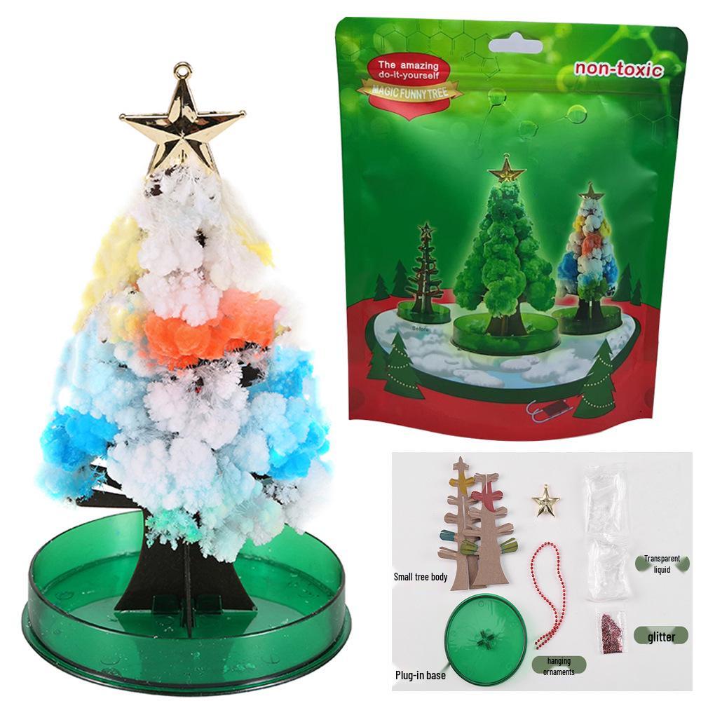 Magic Watering Crystal Christmas Tree - Children's Science Experiment Snowflake Toy