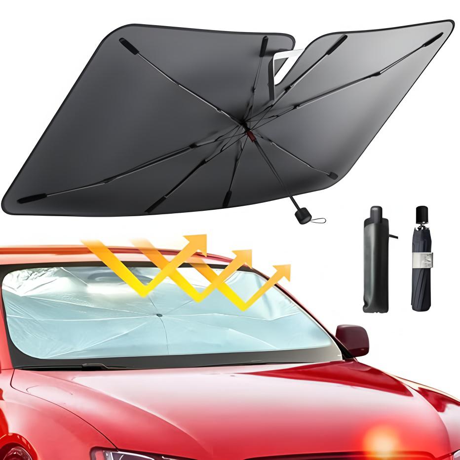 Car Windshield Sun Shade Umbrella 2026 Foldable Car Front Sunshade Auto UV Block Interior Protector Parasol Car Visor Covers Dome Lights 6