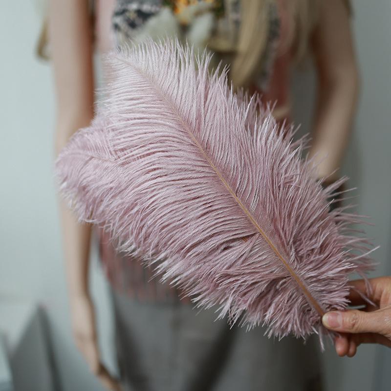 Ostrich Feathers 30-35Cm Wedding Road Guide Table Flower Ornament Ostrich Hair Decorative Clothing Accessories Diy