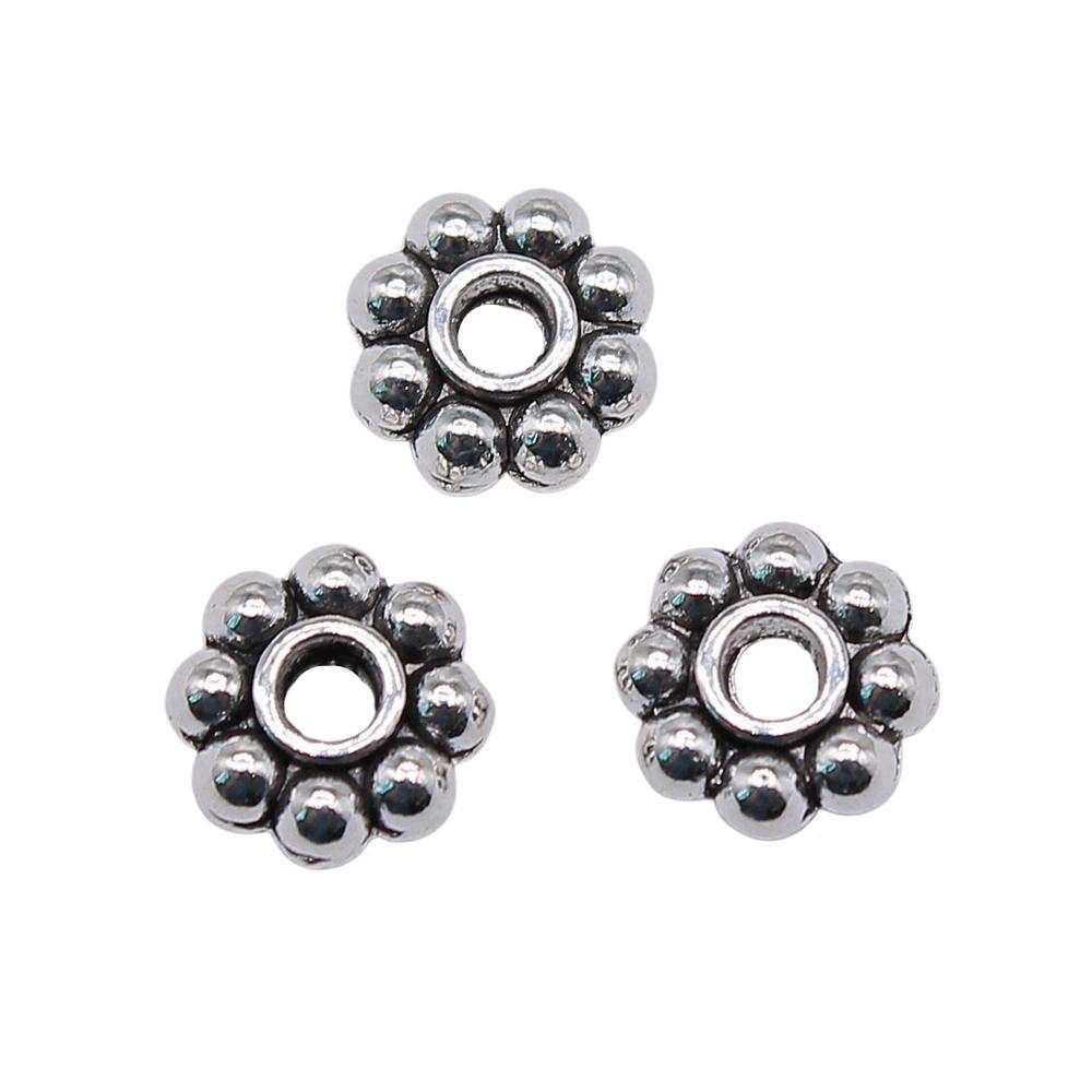 Caps Beaded Edge Spacer Beads Antique Style For DIY Jewelry Projects