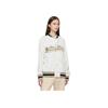 Li Ning X Disney Kollaboration Pixar Erdbeerbär Serie Buchstabenstreifen Einreihige Lässige Kurze Baumwolljacke Damenjacken Off-White AJMU122-1