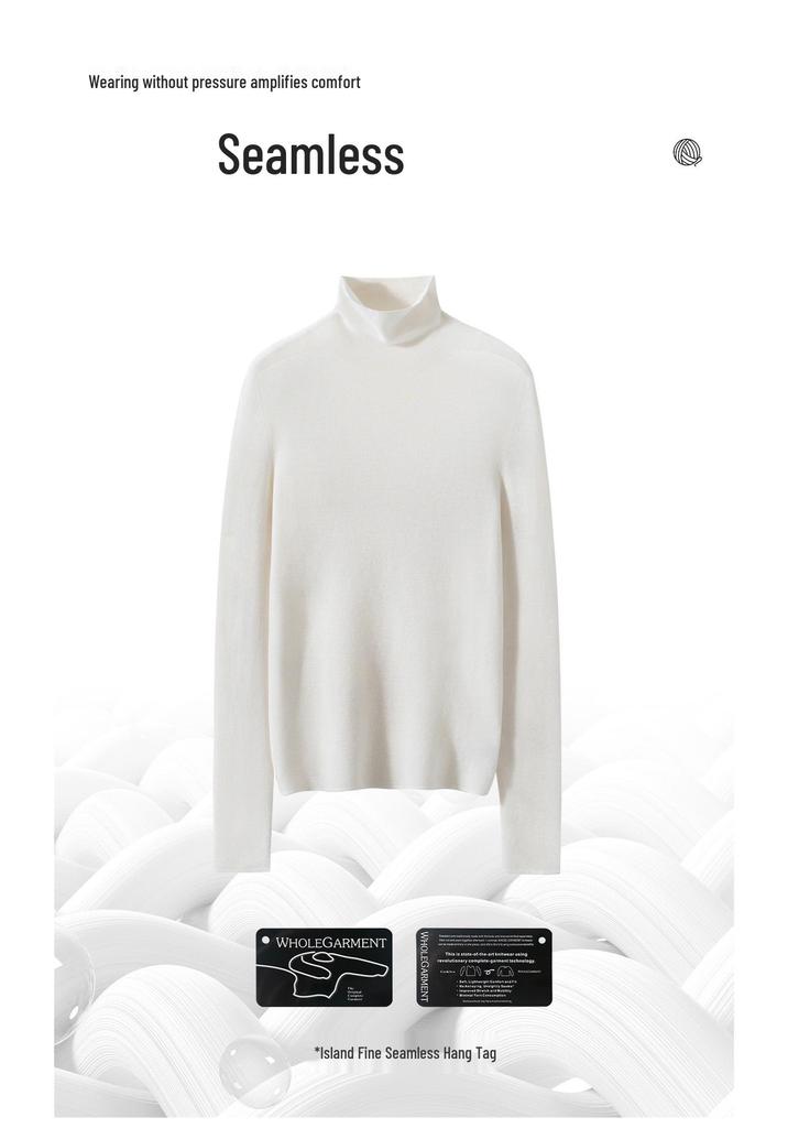 Women's High-Neck 18-Gauge Ribbed Base Layer Top - Fine Spun German Wool