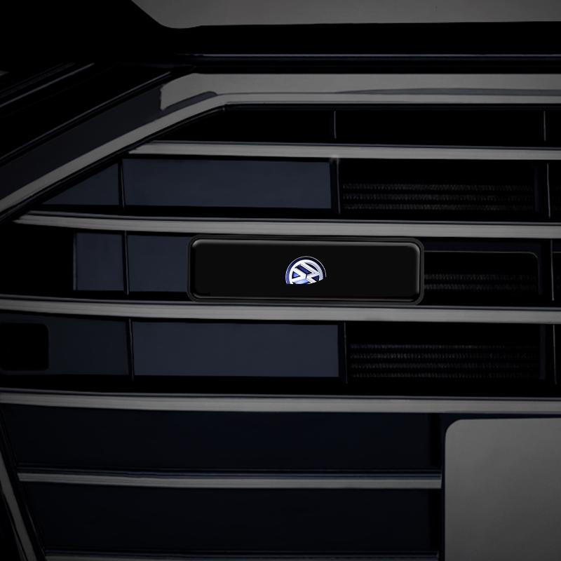 For Volkswagen Golf-6 7 4 5 POLO Passat B5 B6 B7 T4 T5 Tiguan Jetta Decorative LED Lights Front Hood Grille Decoration Badge