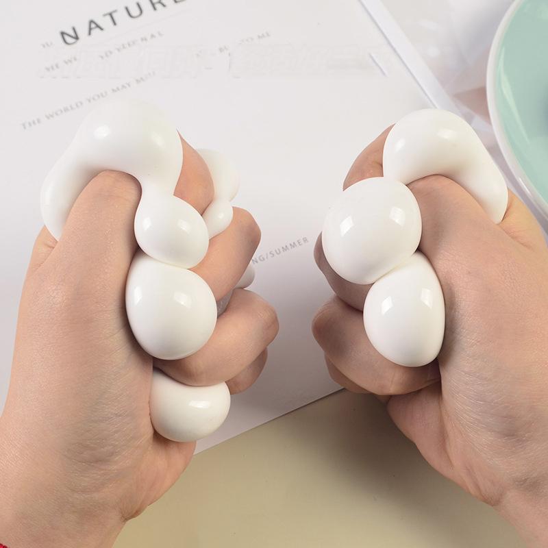 1/6/12PCS Dumpling Squishy Stress Balls Fidget Toys Anxiety Relief Dough Bun Squeeze Ball Sensory Toy for Kids Adult juguetes