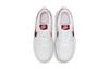 Nike Court Borough 2 Low 2 Leder Freizeit Abriebfest Unterstützung Niedrig geschnitten Kinder Skateschuhe Weiß Rot Rosa BQ5448-120