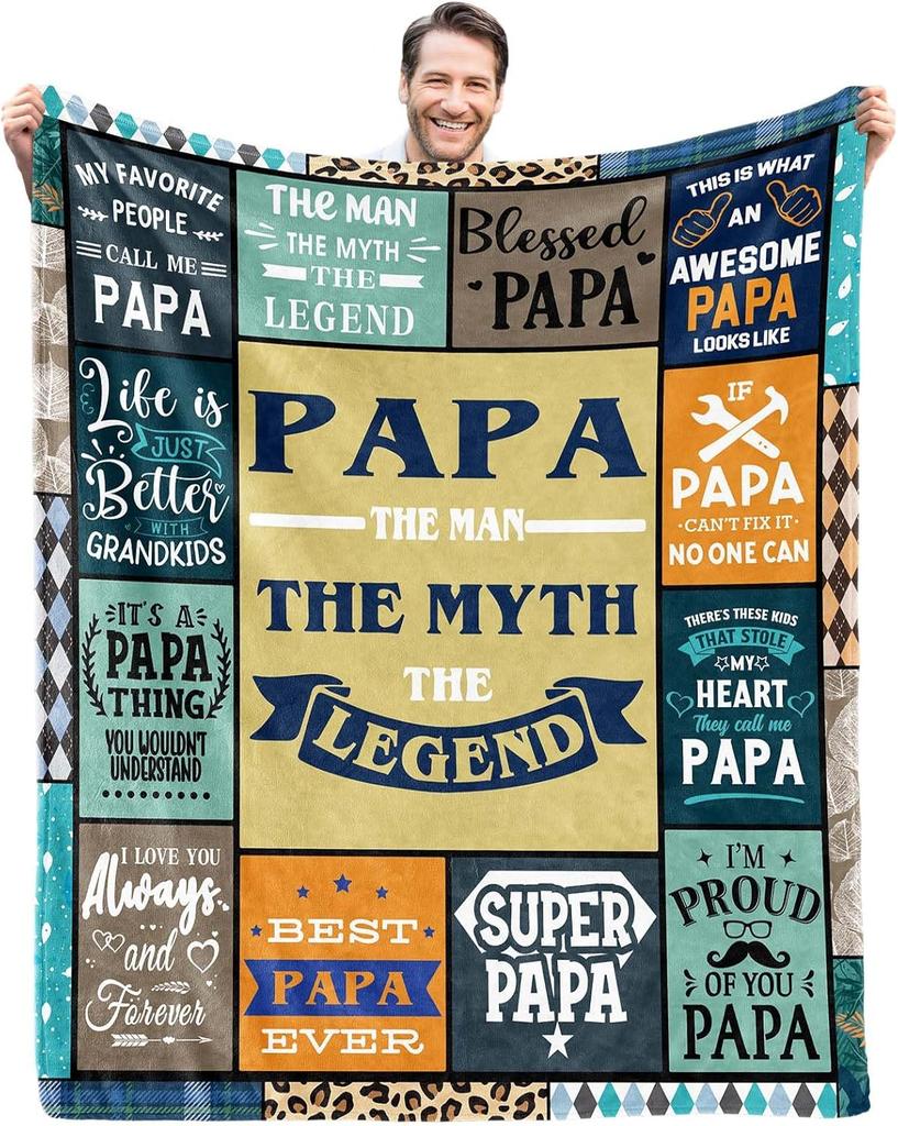Gifts for Dad Blanket Birthday Gifts for Dad Dad Gifts from Daughter Gifts for Dad Who Wants Nothing Throw Blankets 60"x50"
