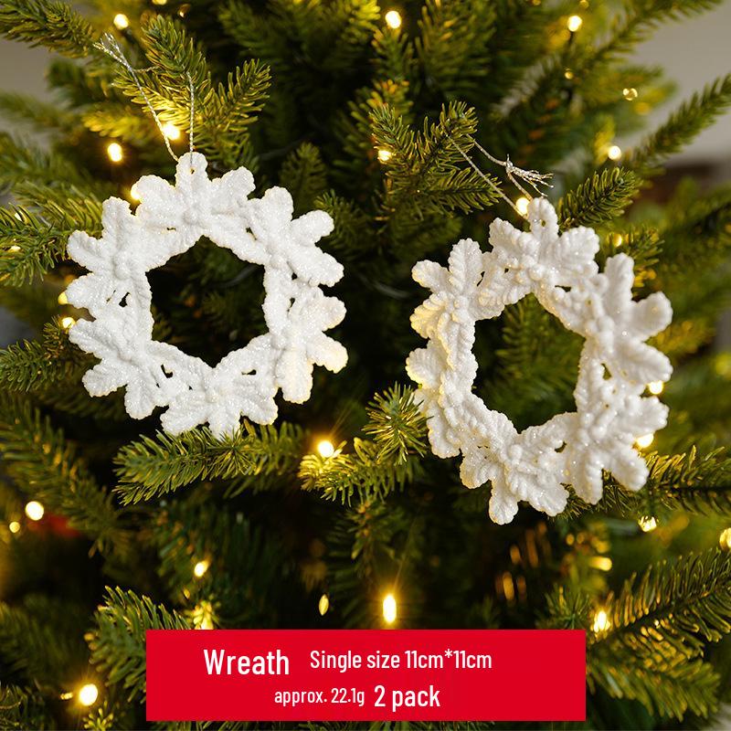 Angel Feather High Heels Christmas Ornament with Snowflake and Reindeer Pendant