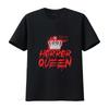 Scary Horror Movie Blood Crown Queen T Shirt vintage Washed Comfortable Top For Everyday Wear Breathable Stylish Slightly