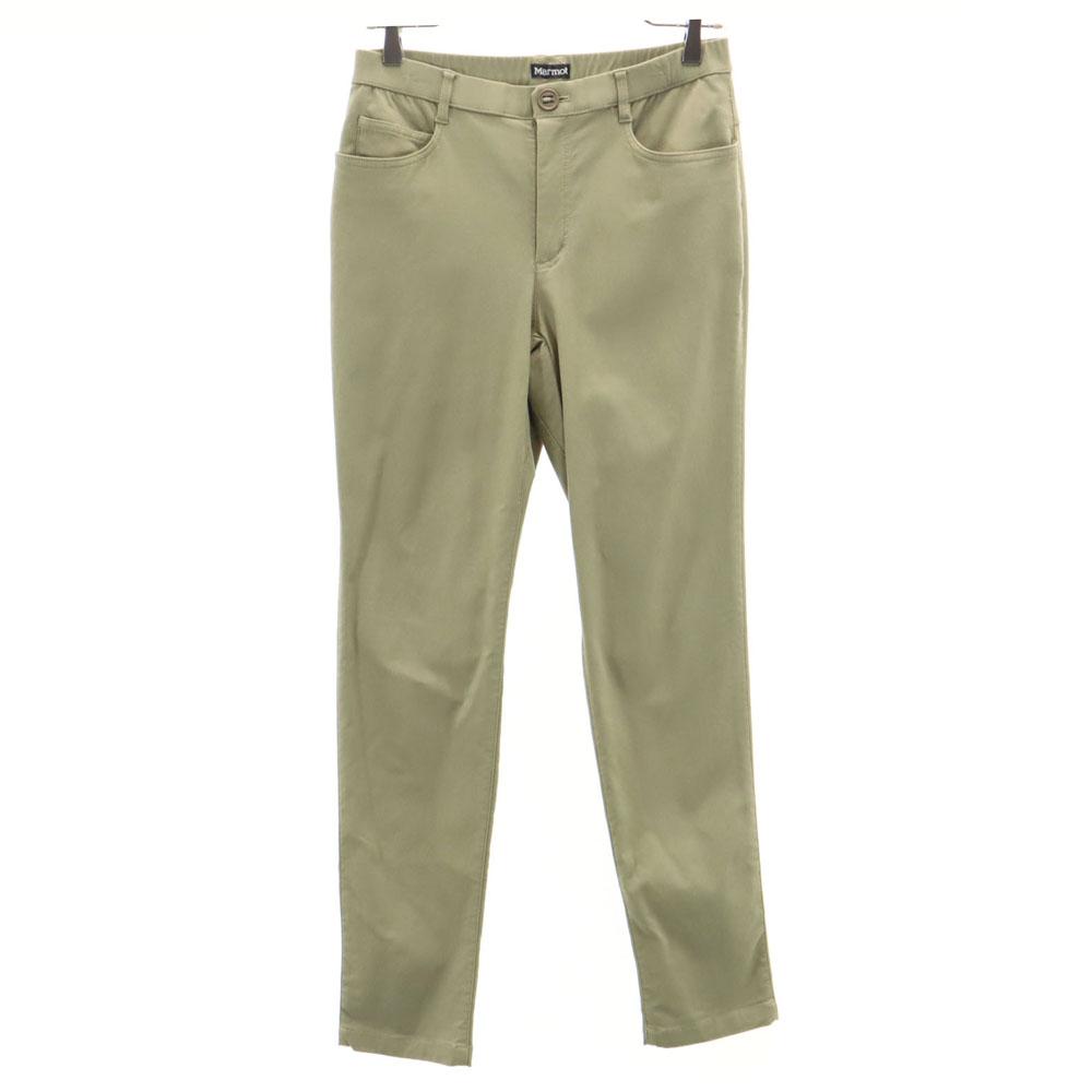 Marmot Made by Descente Stretch Skinny Pants L Khaki Beige Women Used